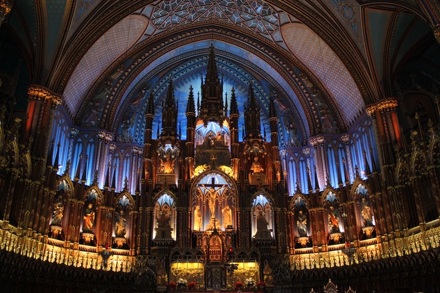 inside church