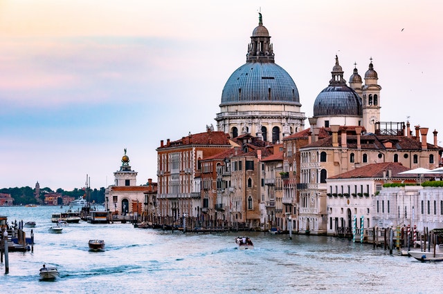 church on a river