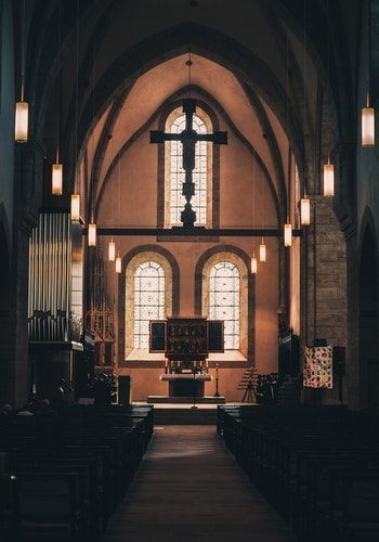 Inside Catholic church